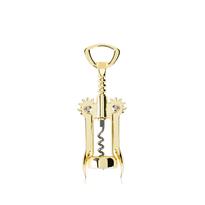 Belmont Gold-Plated Winged Corkscrew & Bottle Opener SINGLE