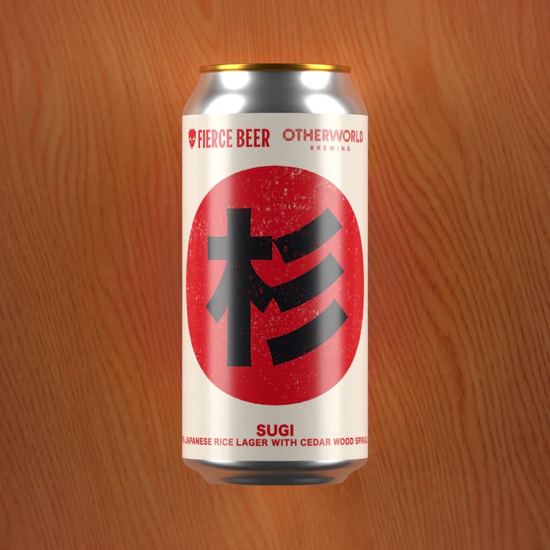 Fierce Beer, Sugi (Otherworld Collab) Japanese Rice Lager 440ml Can