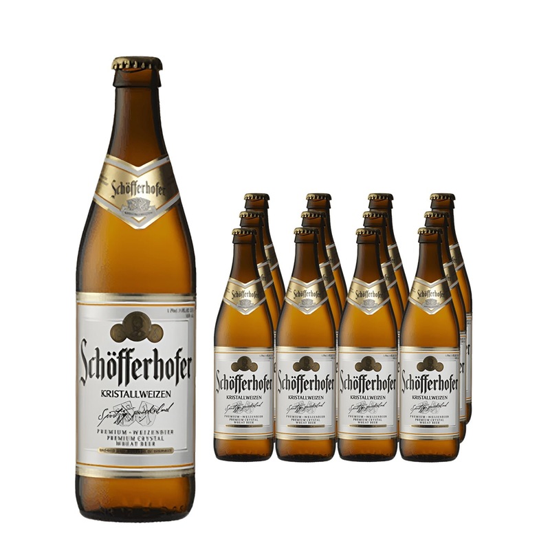 Schofferhofer Kristallweizen Beer Multipack, 12 x 500 ml