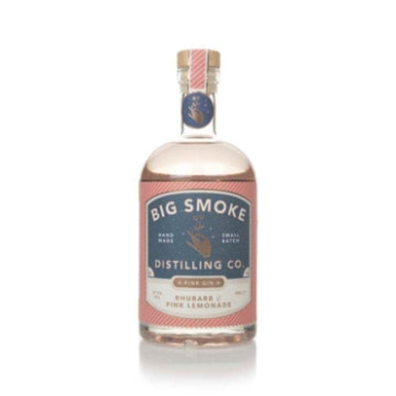 Big Smoke Pink Lemonade and Rhubarb Gin 70cl Bottle