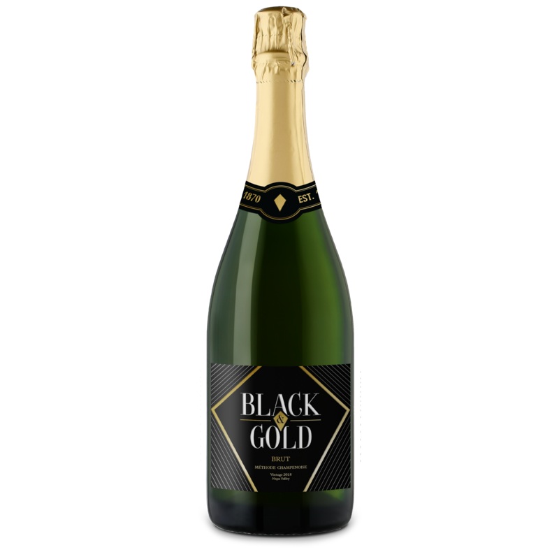 Black & Gold – 2018 Sparkling Brut – Mthode Champenoise – Napa Valley