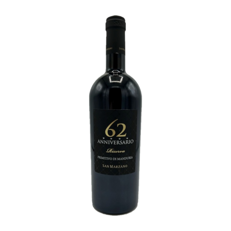 San Marzano Primivito Di Manduria Anniversario 62 Reserva 2018 750ml 14.5% – Italy Wine Enthusiast 89/100