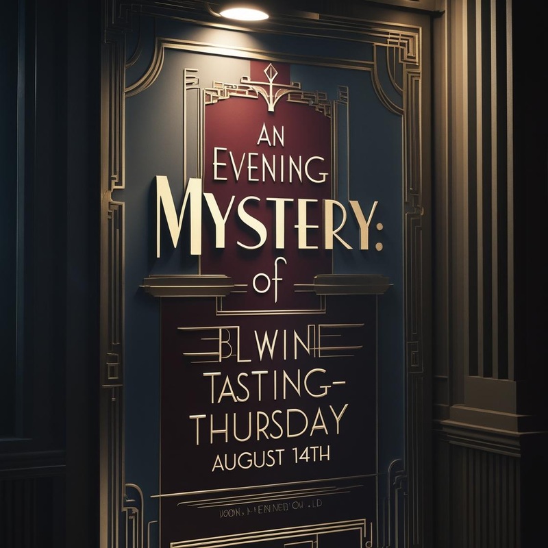An Evening of Mystery Blind Wine Tasting – Thursday 14th August 7-9 pm