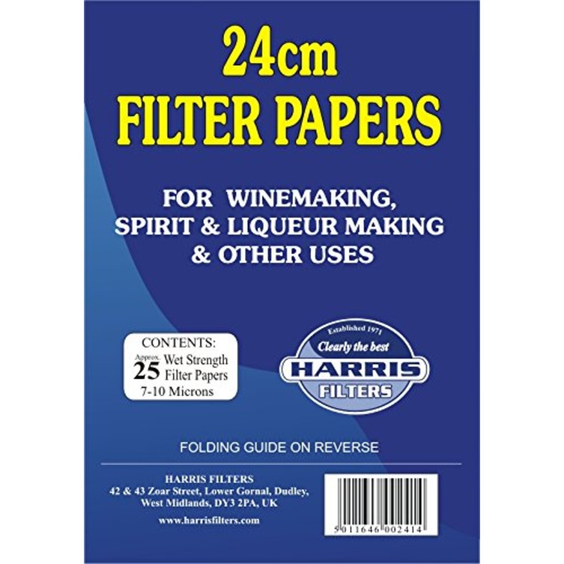Harris Filters Range Vinbrite Filter Papers 24cm (25 Pack)