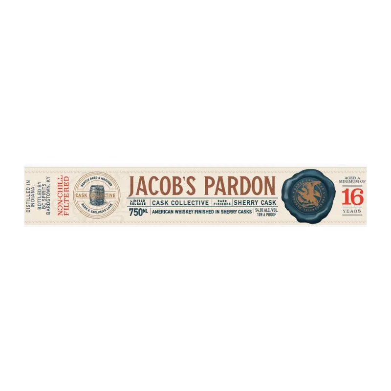 Jacob’s Pardon 16 Year Sherry Cask American Whiskey 750mL