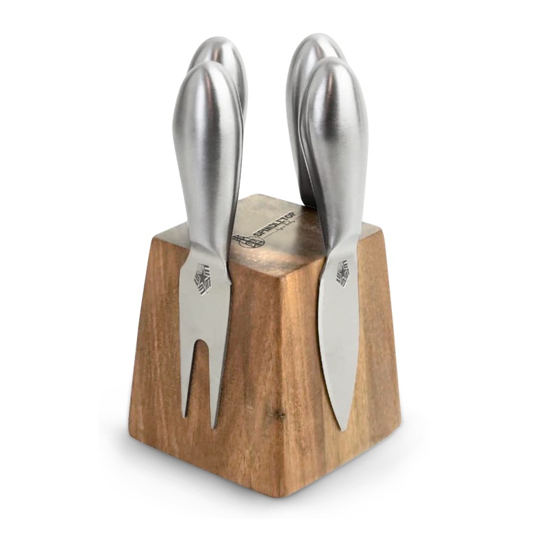 Wood Block Knives Set