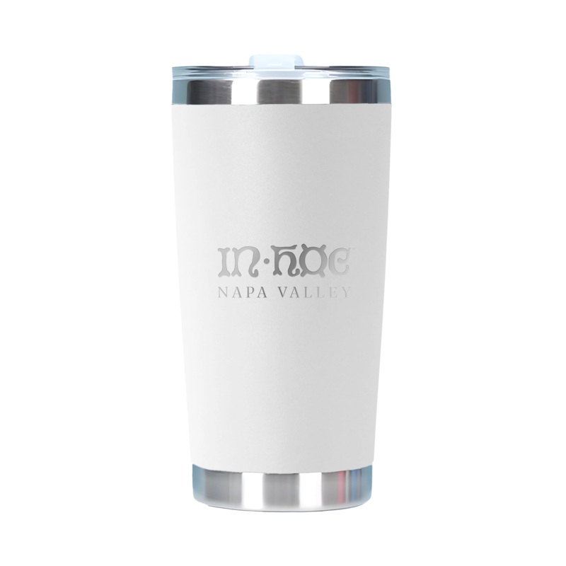 20oz Double Wall Stainless Steel Tall Tumbler with Lid White