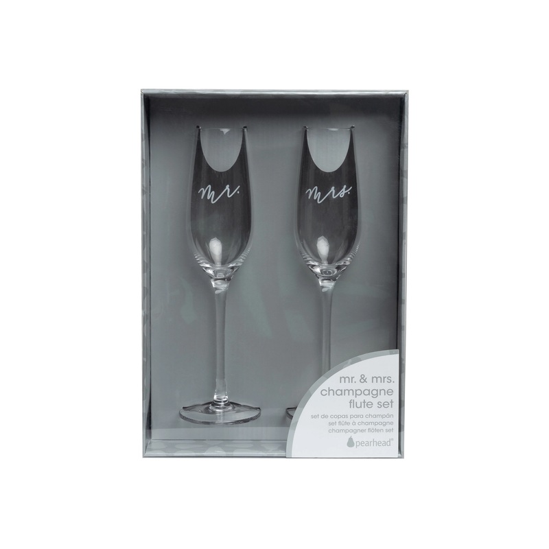 “Mr. & Mrs.” Champagne Flute Set SINGLE
