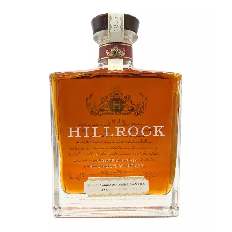 Hillrock Solera Aged Bourbon Barbados Rum Finish 750mL