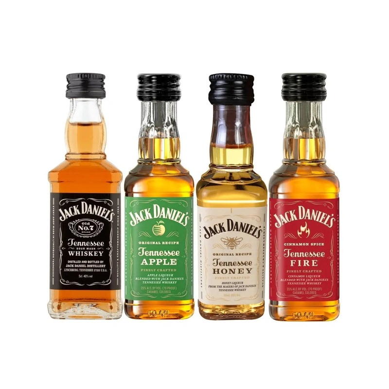 Jack Daniel’s Whiskey Quad Miniature Pack, 4 x 5 cl