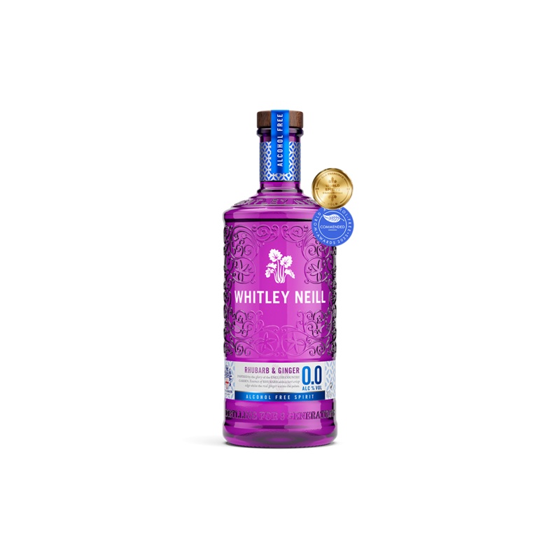 Whitley Neill Rhubarb and Ginger Gin 0%