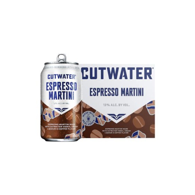 Cutwater Espresso Martini 4 PACK 12 OZ CANS