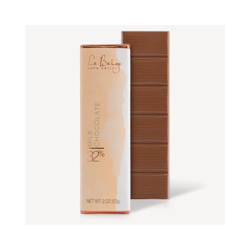 Le Belge Chocolatier 32% Milk Chocolate Bar SINGLE
