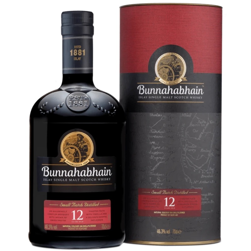 Bunnahabhain 12 Year Old Islay Single Malt Scotch Whisky 70cl