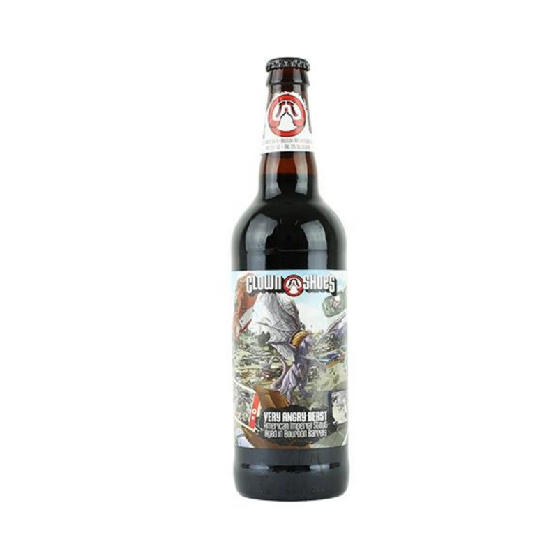 Clown Shoes Beer Very Angry Beast Imperial Stout 22 OZ BTL
