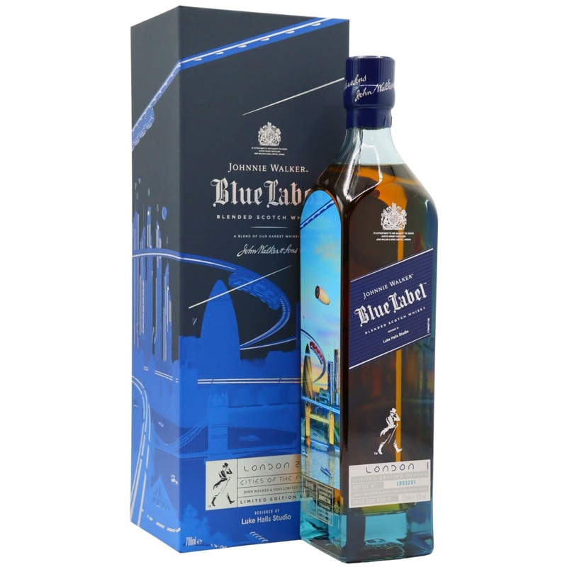 Johnnie Walker Blue label Cities Of The Future London 2220 Blended Scotch Whisky 70cl