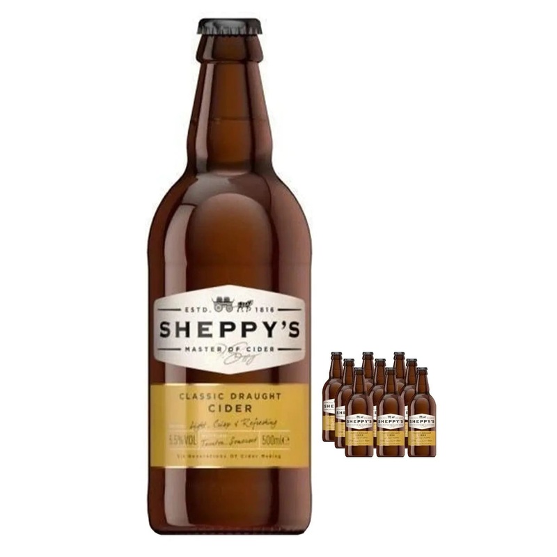 Sheppy’s Classic Draught Cider Multipack, 12 x 500 ml