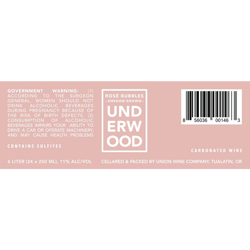 Underwood Cellars Oregon Rose Bubbles 750ml