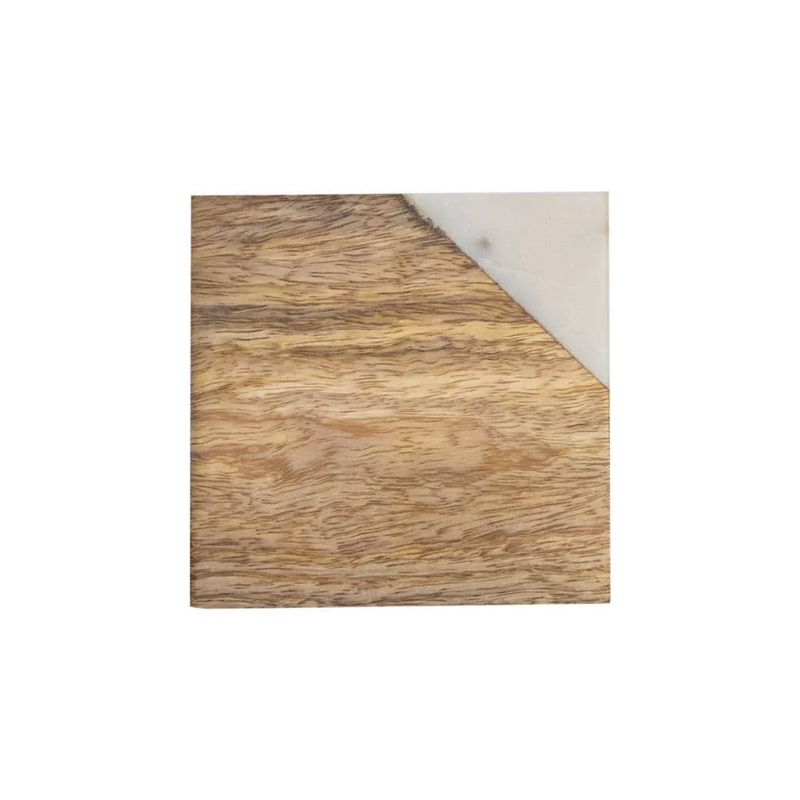 White Marble Coasters 4 PACK