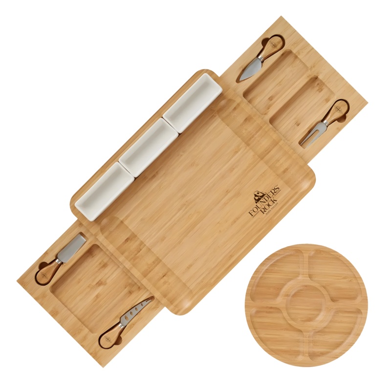 Large Charcuterie & Cheese Board and Knife Set