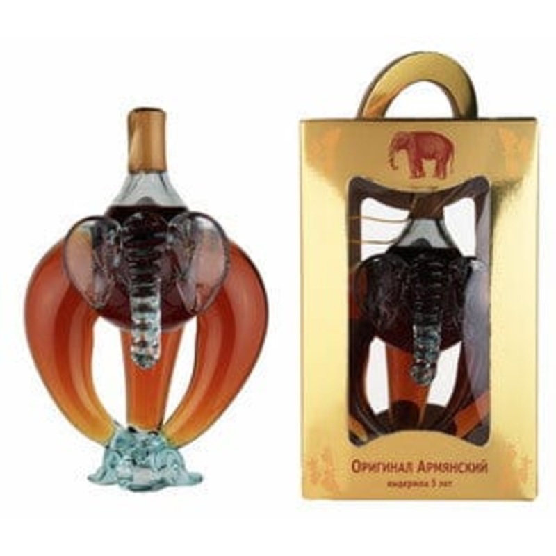 Brandy Filled Elephant Decanter 50cl