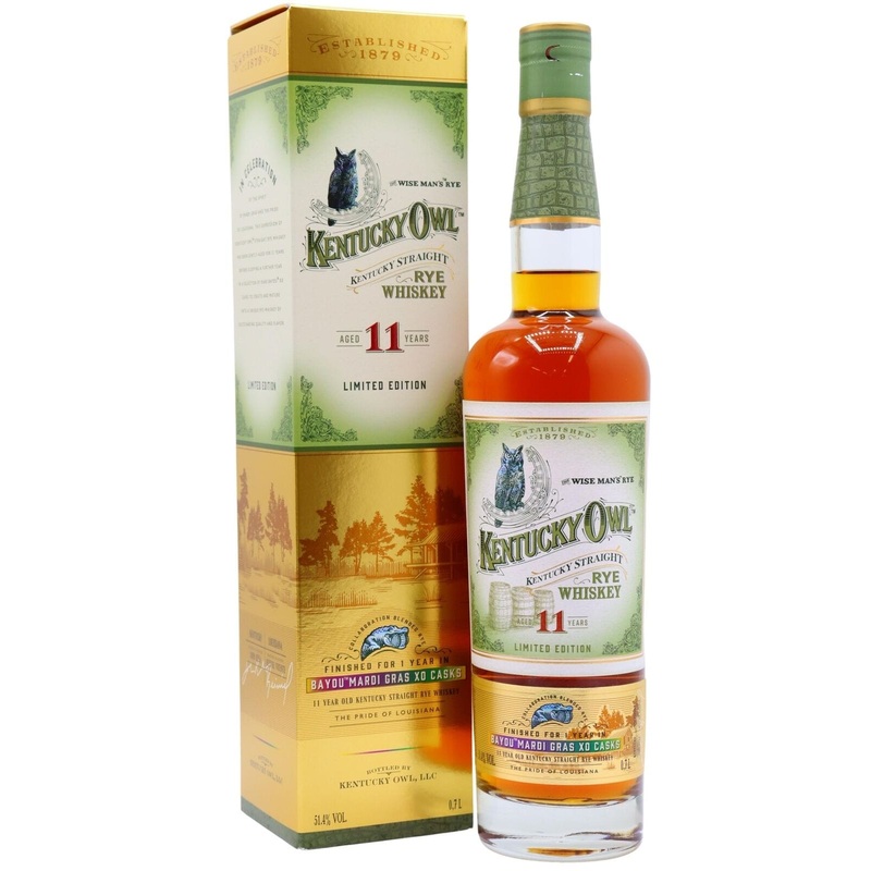 Kentucky Owl Mardi Gras XO Cask Limited Edition 11 year old Whiskey 70cl