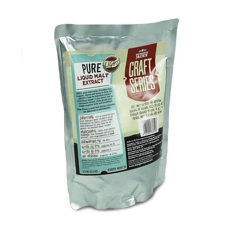 Mangrove Jacks 1.5kg Pure Liquid Malt Extract – Light