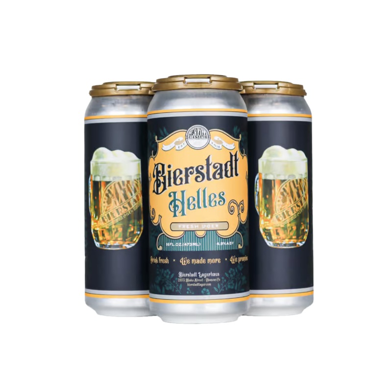Bierstadt Lagerhaus Helles Lager 4 PACK 16 OZ CANS