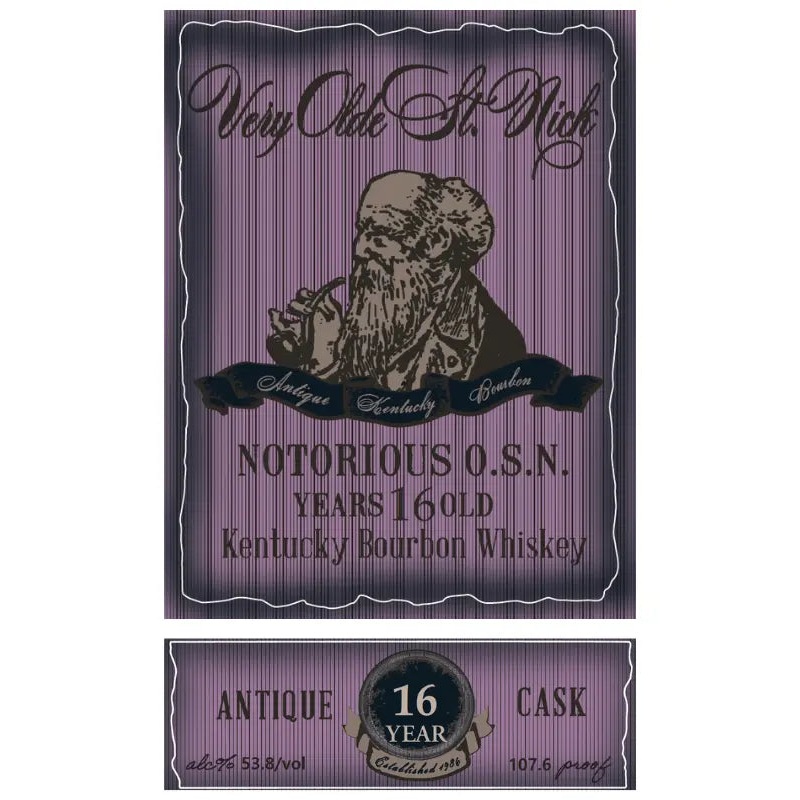 Very Olde St. Nick 16 Year Old Notorious O.S.N. Bourbon 750mL