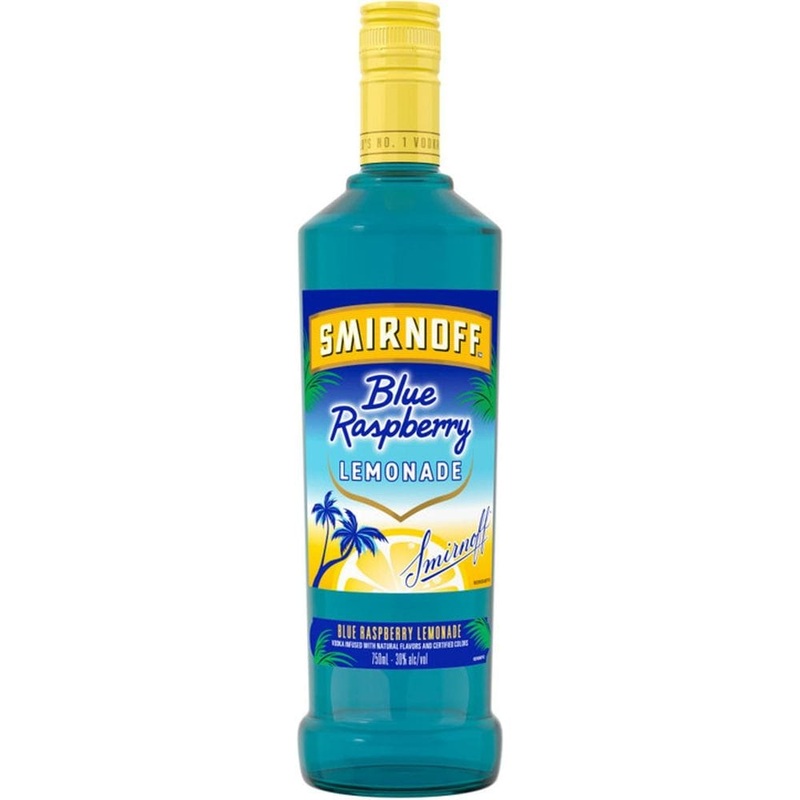 Smirnoff Raspberry Flavored Vodka Blue Raspberry Lemonade 750 ML