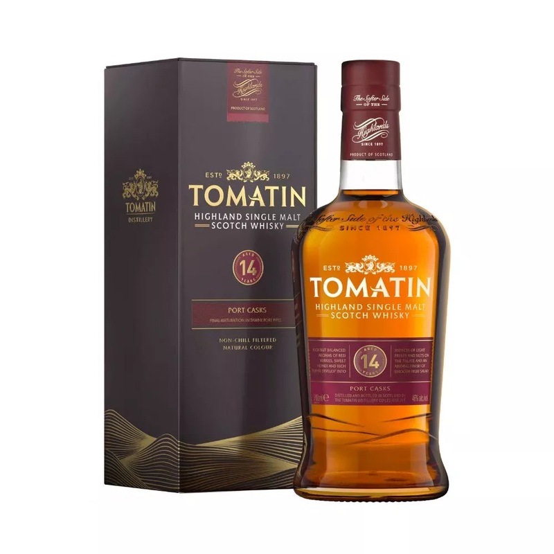 Tomatin 14 Year Old Port Cask Single Malt Scotch Whisky 750mL