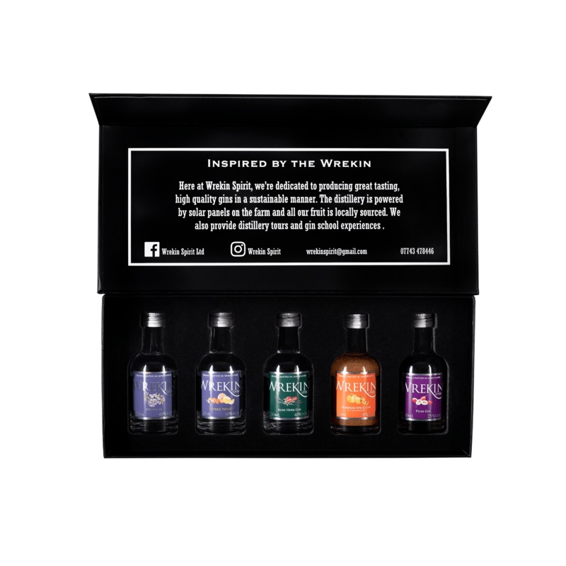 Wrekin Miniature Gin Gift Set 5x5cl
