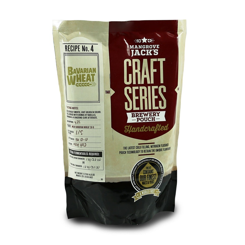 Mangrove Jacks Craft Series 40 Pints Bavarian Wheat Pouch + Beer Enhancer 1
