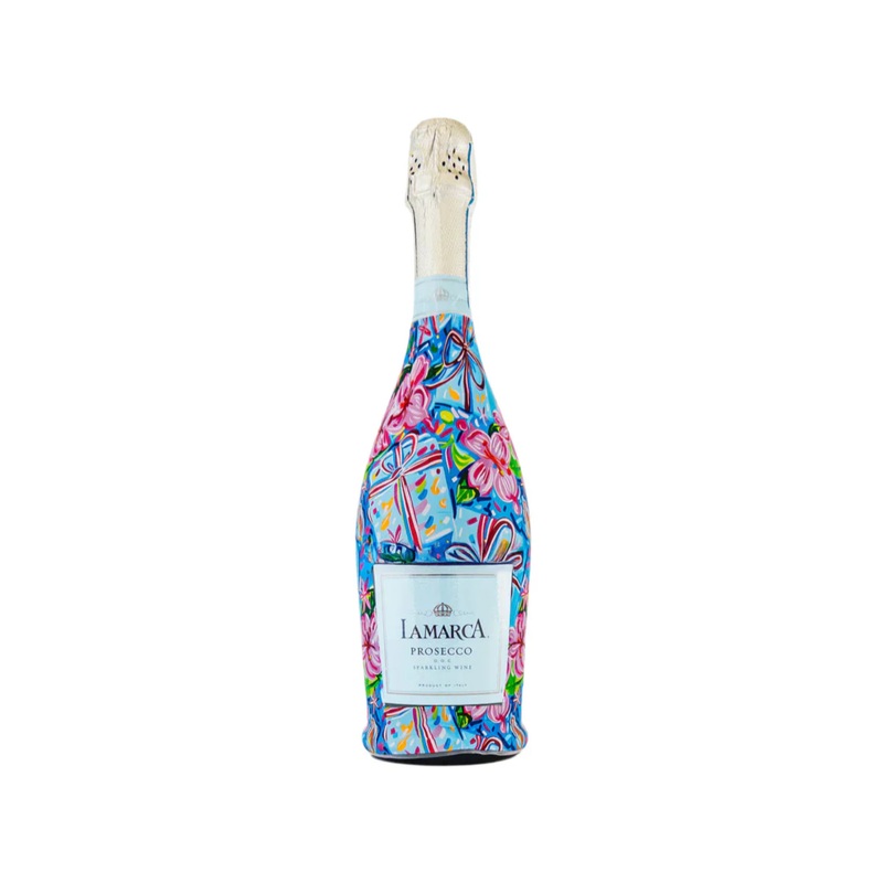 Preppy Happy Birthday Brushed Presents Regular La Marca Bottle Wrap SINGLE