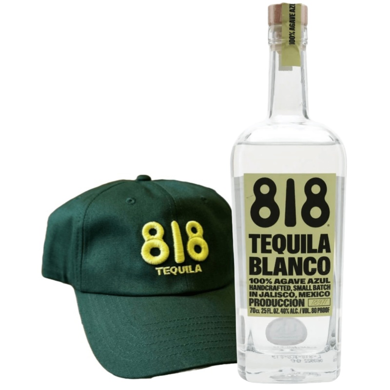 818 Blanco Tequila & Green Baseball Cap 70cl