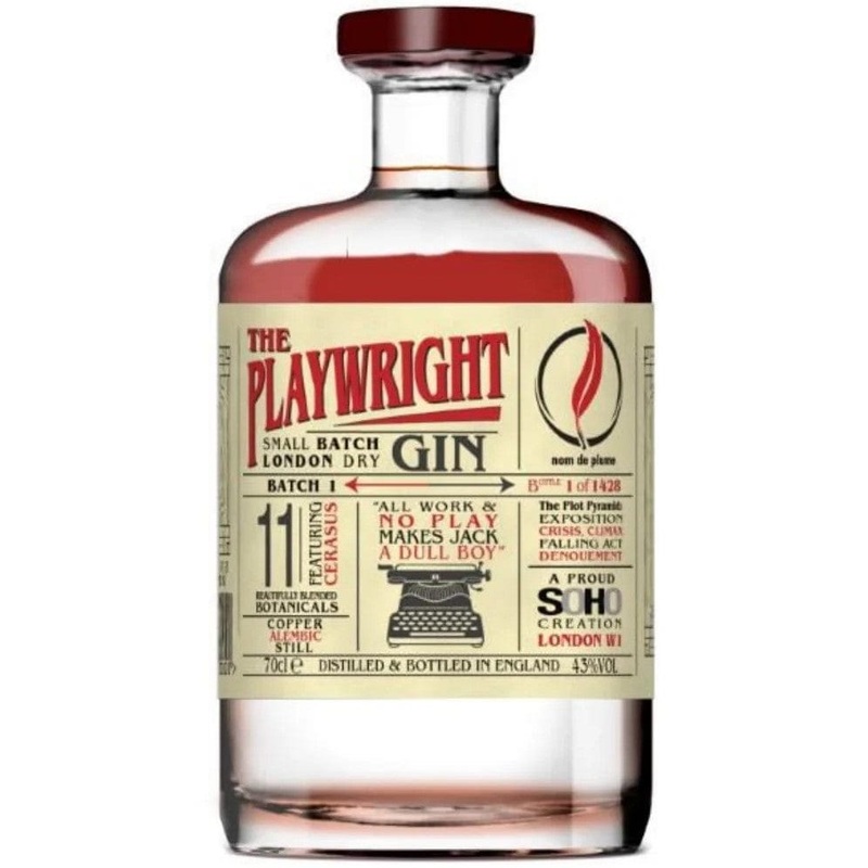 The Playwright London Dry Gin 70cl