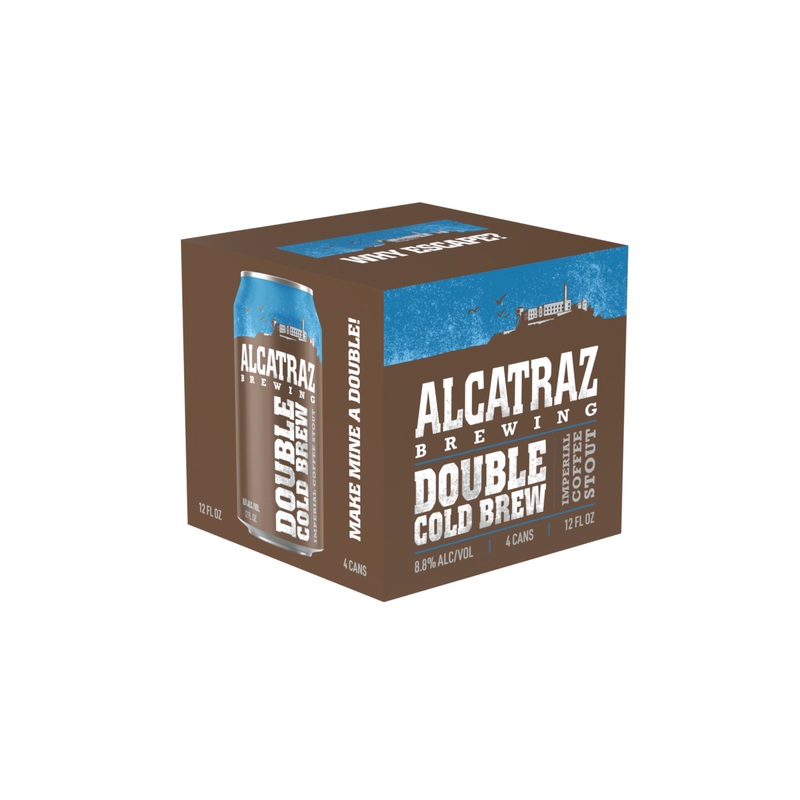 Alcatraz Brewing Double Cold Brew Coffee Stout 4 PACK 12 OZ CANS