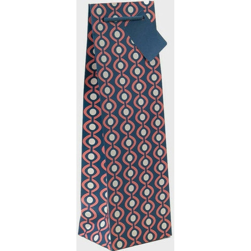 Retro Pattern Bottle Bag 1 Bottle Bag