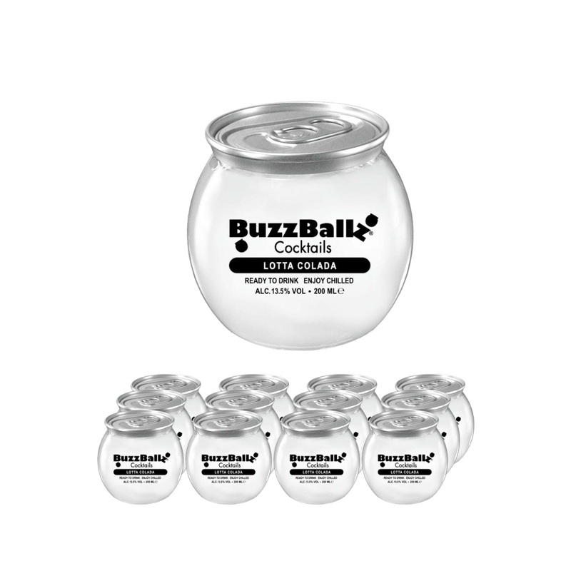 BuzzBallz Lotta Colada Cocktail Multipack, 12 x 200 ml