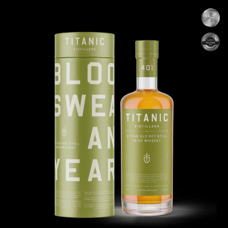 Titanic 5 Year Old Irish Pot Still Whiskey 46% abv 70cl