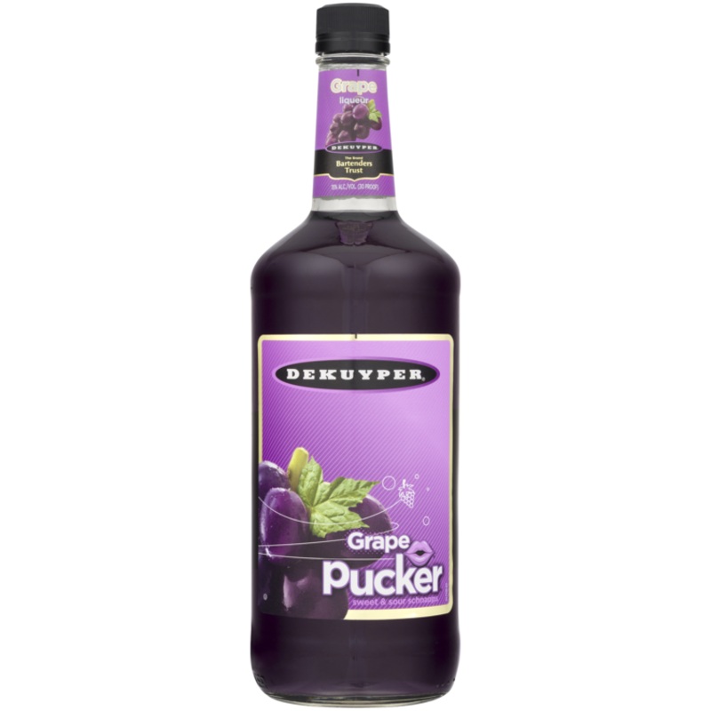 Dekuyper Sour Grape Schnapps Pucker 30 1 L