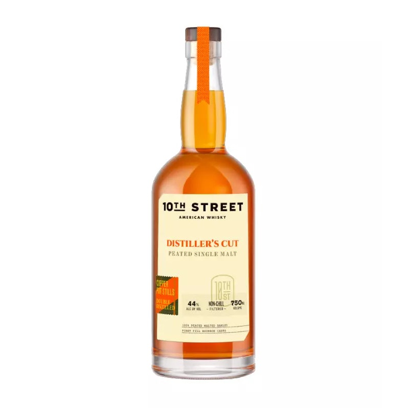 10th Street Peated Single Malt Distiller’s Cut American Whiskey 750mL