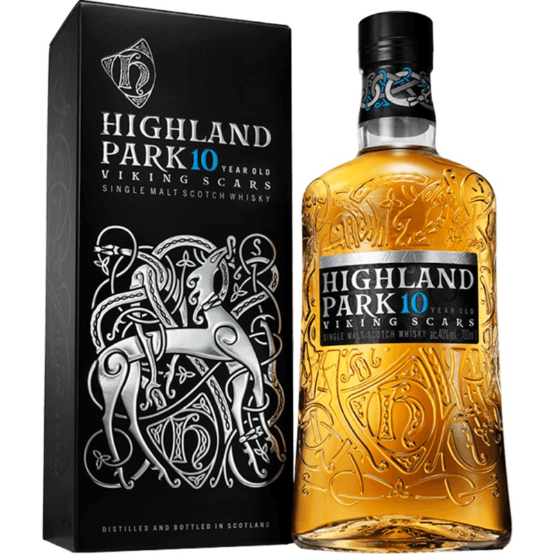 Highland Park Viking Scars 10 Year Old Single Malt Scotch Whisky 70cl
