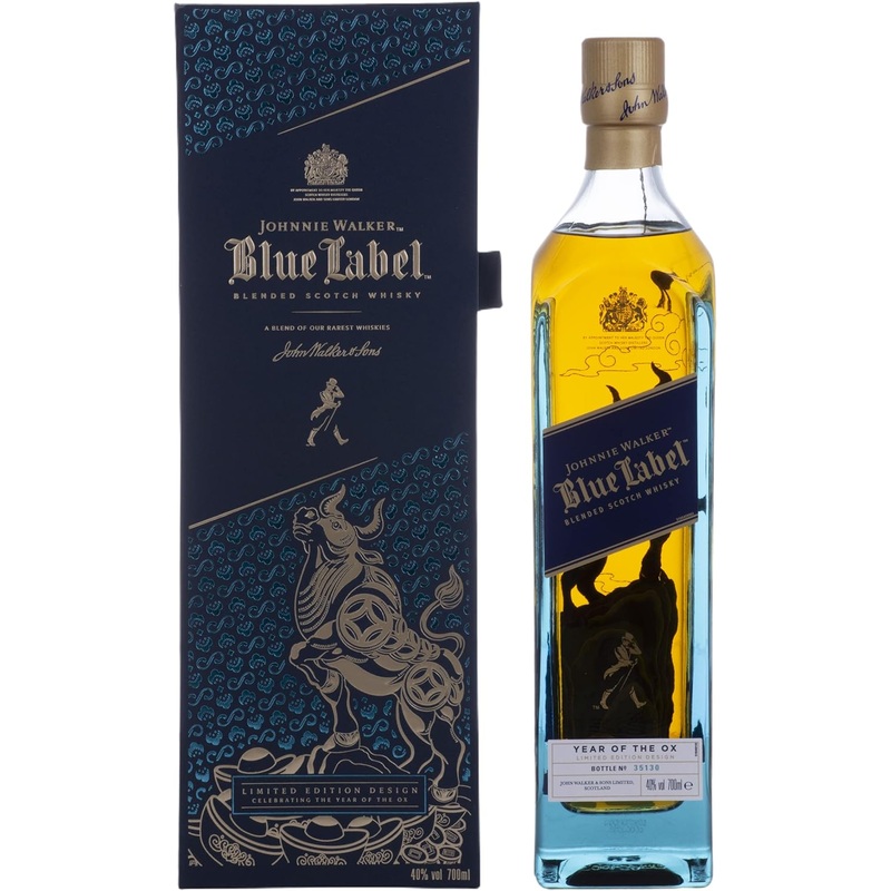 Johnnie Walker Blue Label Limited Edition Chinese Year Of The Ox 2021 Release 70cl