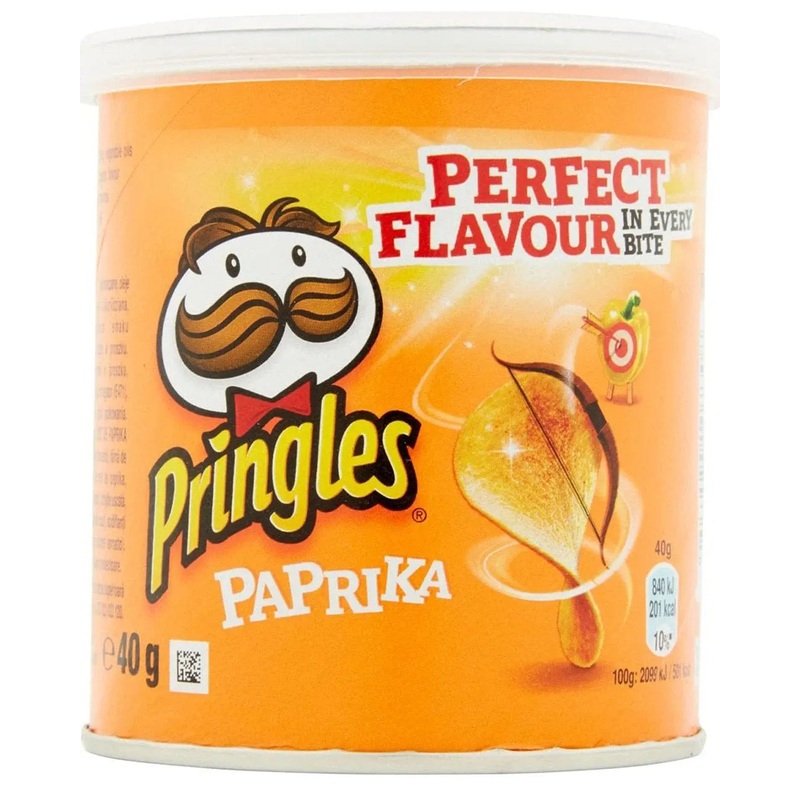 Pringles Paprika Crisps Tub, 40 g