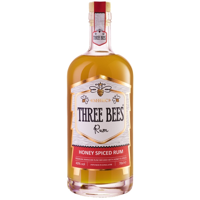 Three Bees Honey Spiced Rum 70cl