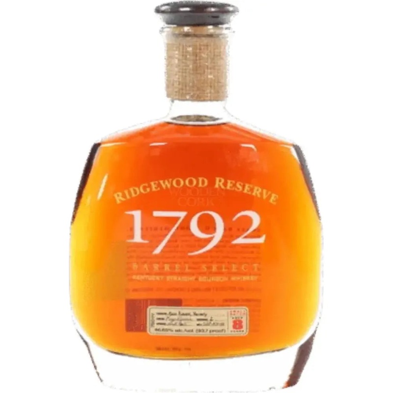 1792 Ridgemont Reserve Barrel Select 8 Year Old Kentucky Straight Bourbon Whiskey (Lawsuit Bottle)