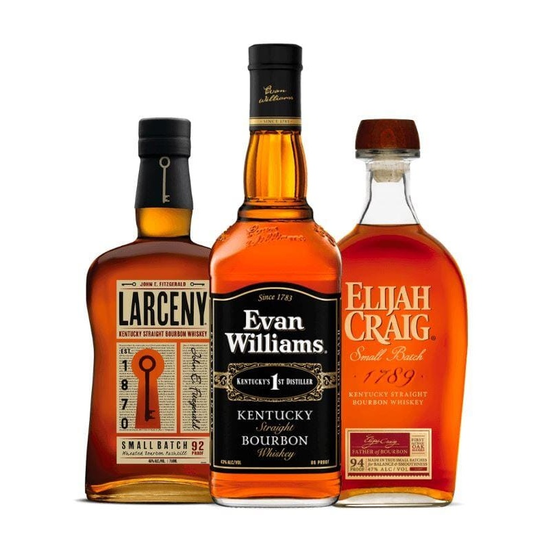 Larceny | Evan Williams | Elijah Craig Kentucky Straight Bourbon Bundle