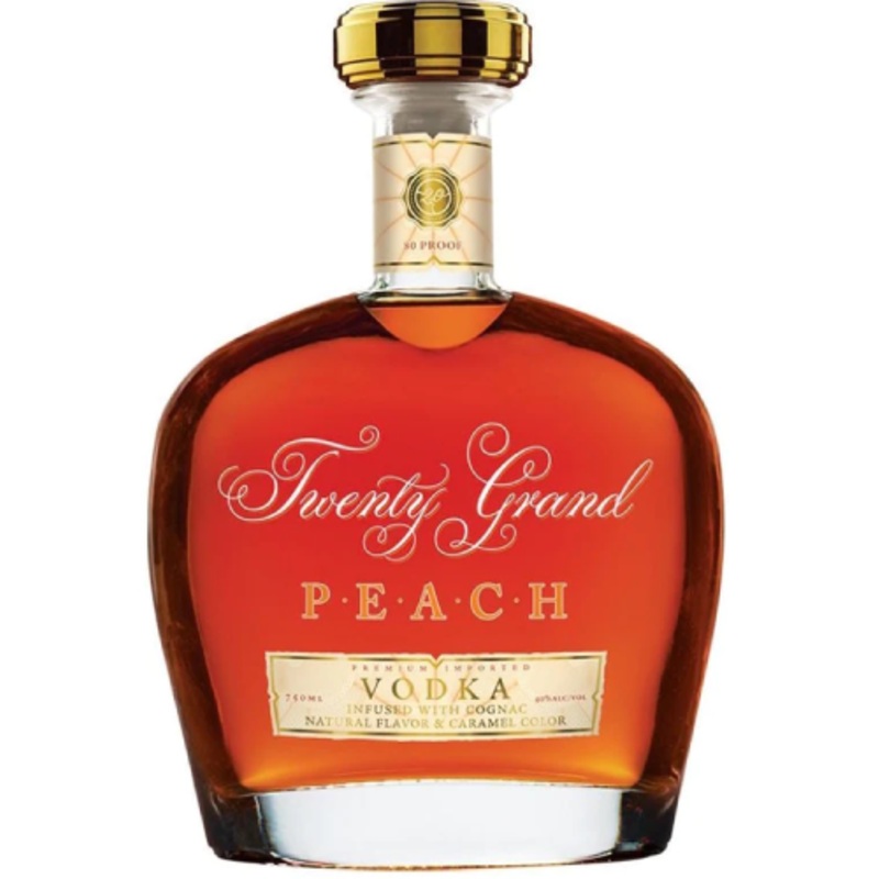 Twenty Grand Peach Vodka Cognac – 750ML