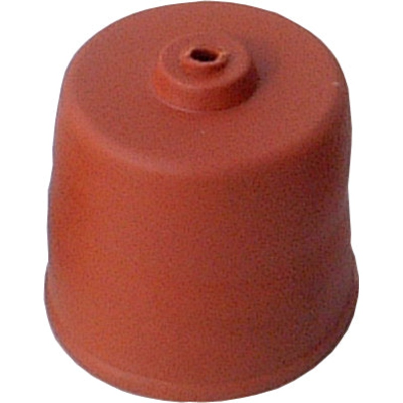 Carboy rubber cap with hole (50mm)